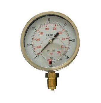 Манометр D100 мм 10 Bar с радиальным штуцером G 1/2"